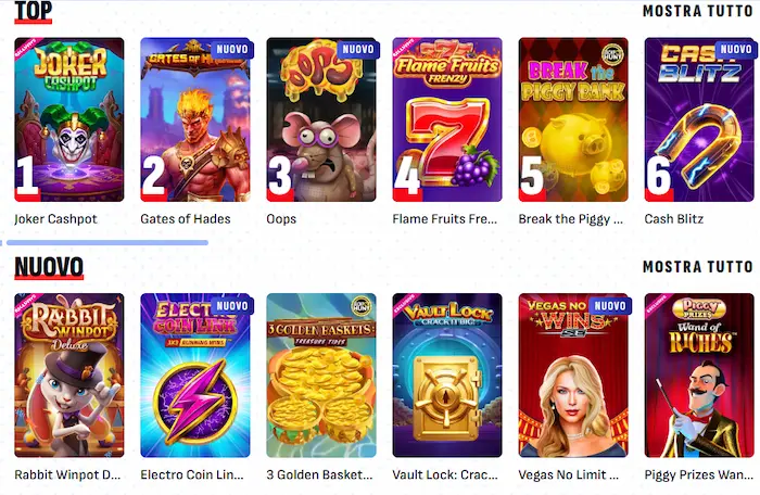 BankOnBet Casino Italia Giochi